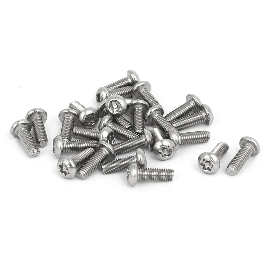 uxcell Uxcell M4 x 12mm 304 Stainless Steel Torx Security Pan Head Machine Screws 25PCS