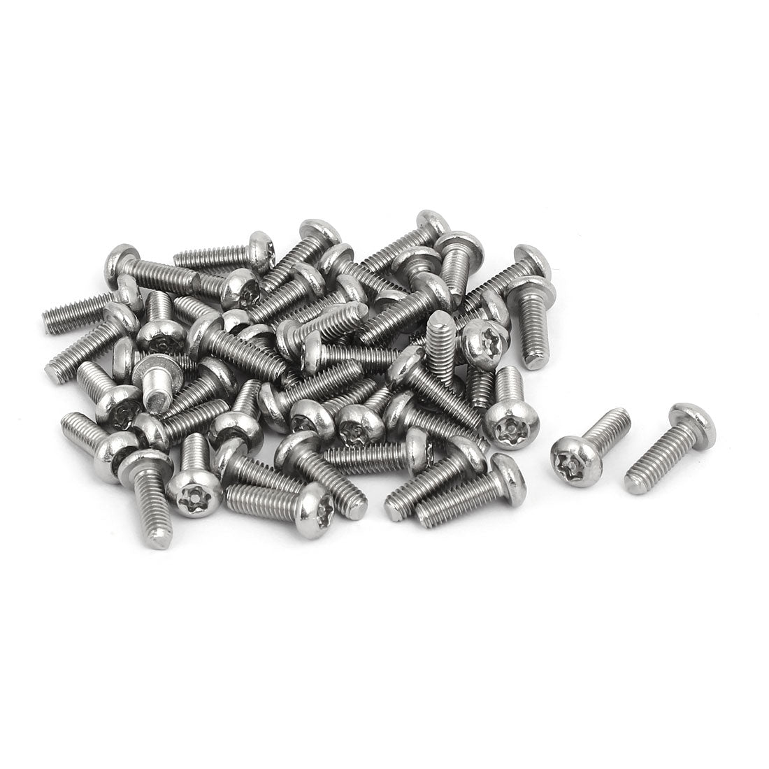 uxcell Uxcell M4x12mm 304 Stainless Steel Button Head Torx Security Tamper Proof Screws 50pcs
