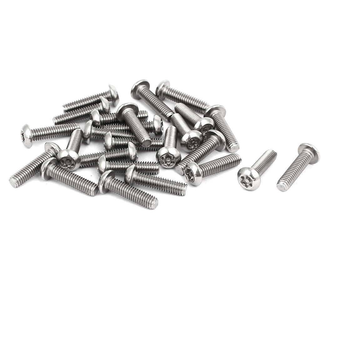uxcell Uxcell M4 x 16mm 304 Stainless Steel Torx Security Pan Head Screws Fasteners 25PCS