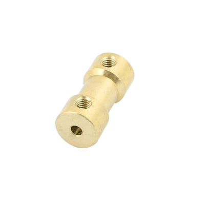 Harfington Uxcell 2.3mmx2.3mm Brass Shaft Coupling Coupler Motor Transmission Motor Connector for RC Boat Model