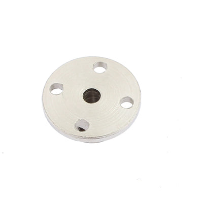 Harfington Uxcell Rigid Flange Coupling Motor Guide Shaft Coupler Motor Connector for DIY Parts silver