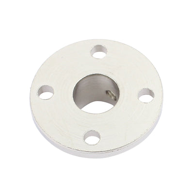 Harfington Uxcell Rigid Flange Coupling Motor Guide Shaft Coupler Motor Connector for DIY Parts silver