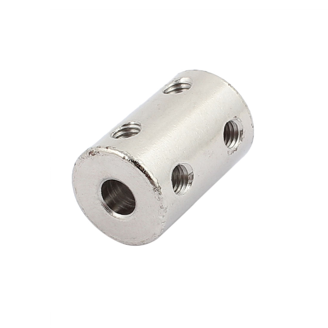 uxcell Uxcell Bore Stainless Steel Robot Motor Wheel Coupling Coupler Silver Tone