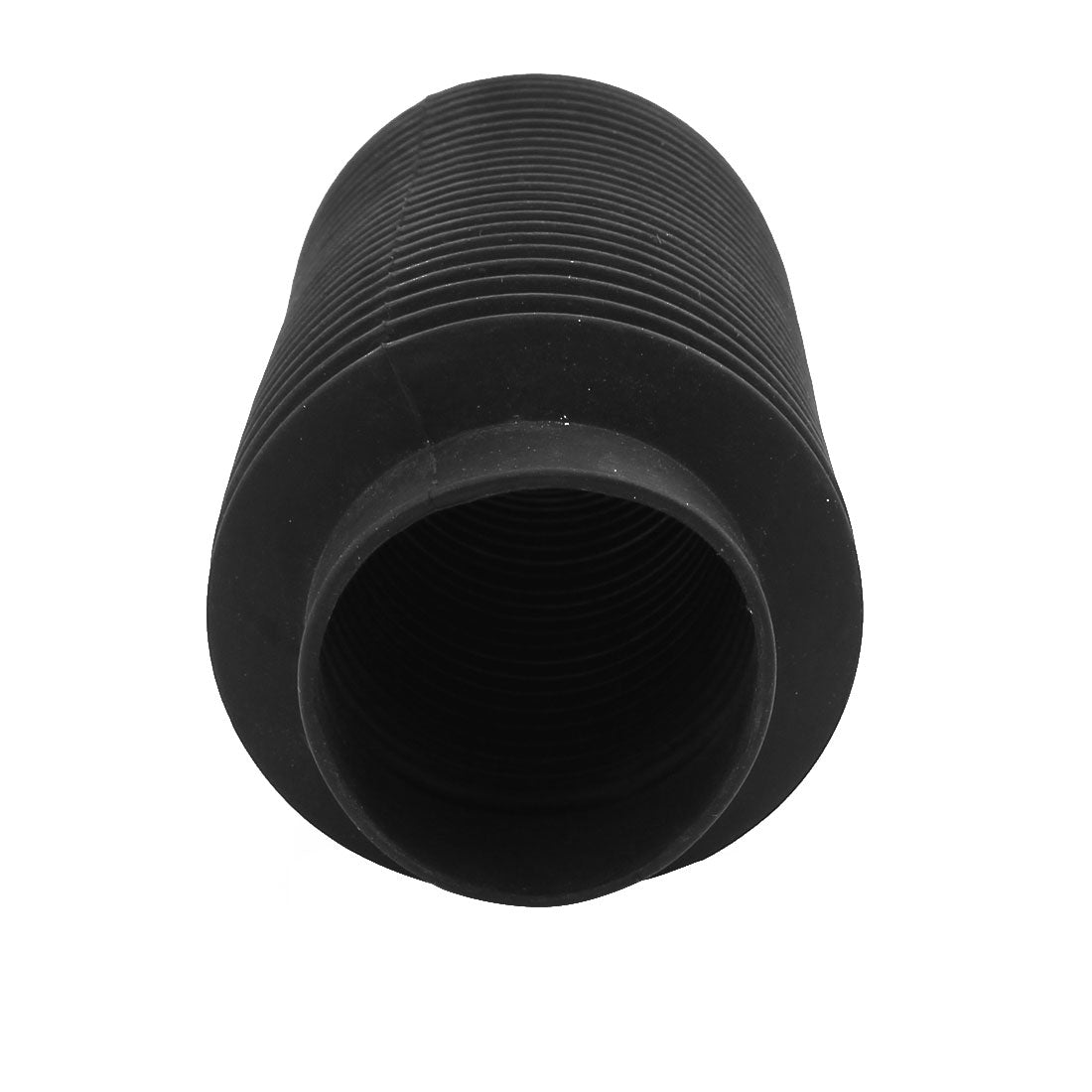 uxcell Uxcell Black Mechanical Corrugated Sleeve Dust Cover Moulded Bellow 50mmx500mm