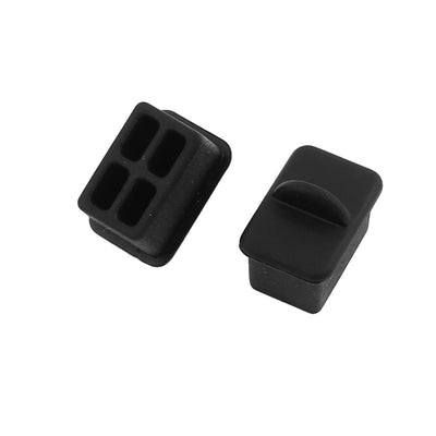 Harfington Uxcell 20Pcs SFP-A Black Silicone Anti-dust Stopper/Plug for Protect Data Port Of Devices