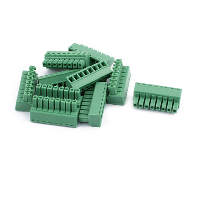 uxcell Uxcell 10Pcs 300V 8A 2EDGK 3.81mm Pitch 8-Pin PCB Screw Terminal Block Connector