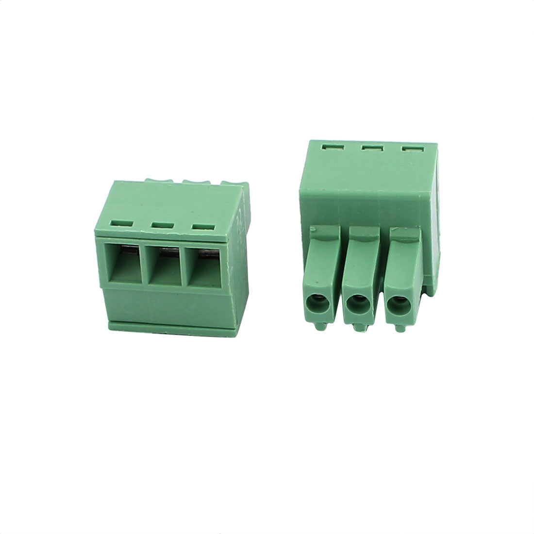 uxcell Uxcell 50Pcs 300V KF2EDGK 3.5mm Pitch 3-Pin PCB Screw Terminal Block Connector