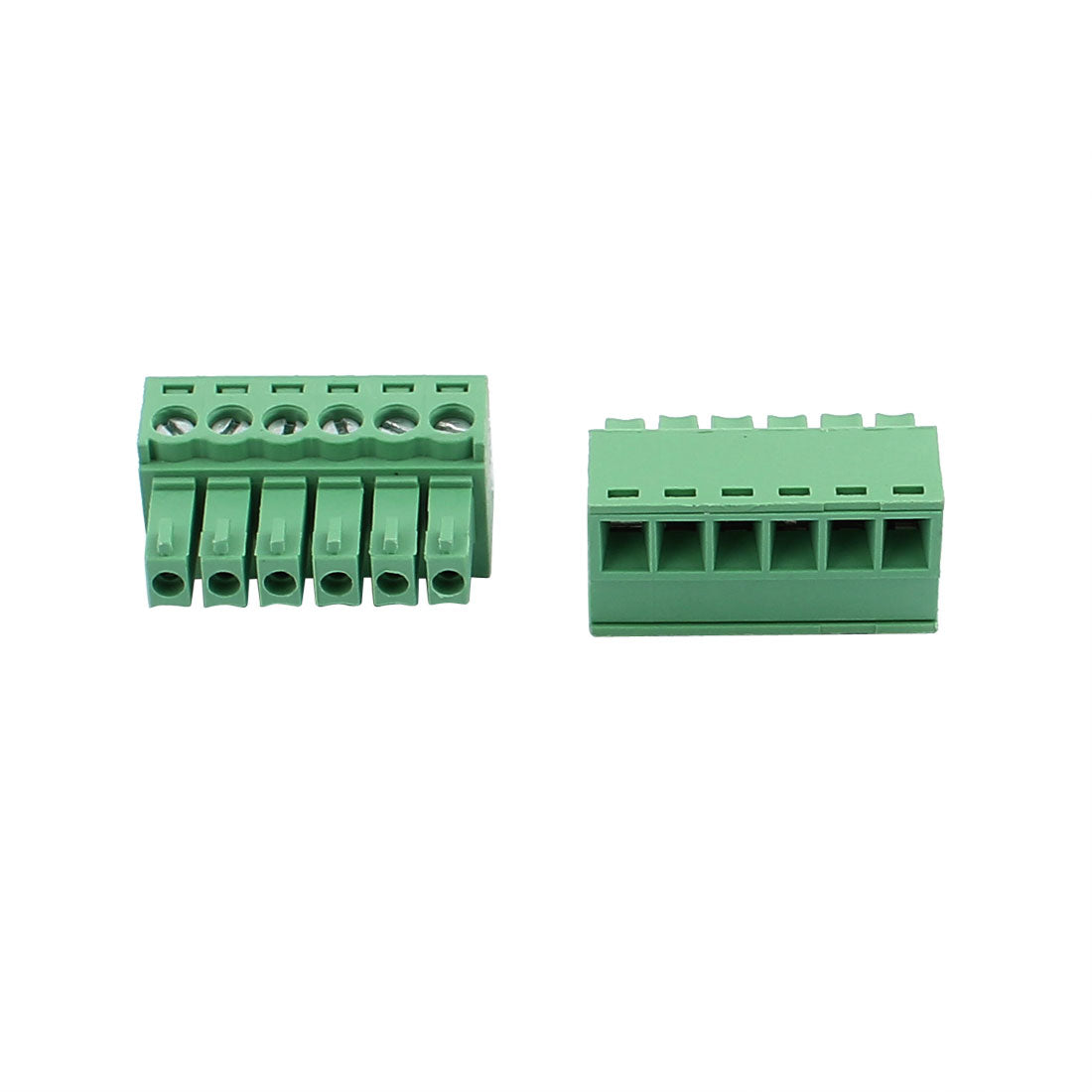 uxcell Uxcell 10Pcs 300V KF2EDGK 3.5mm Pitch 6-Pin PCB Screw Terminal Block Connector