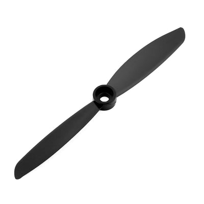 Harfington Uxcell 5 Pcs 5 x 4.5 Inches 2-Vanes CCW RC Aircraft Propeller Black w Hole Adapter