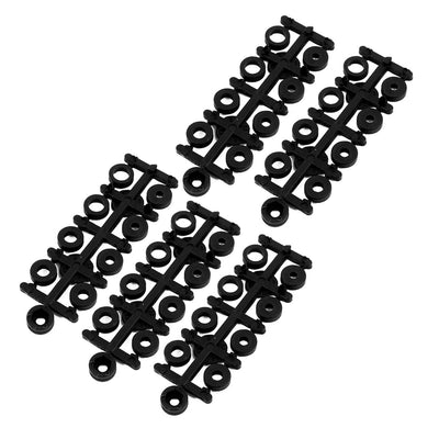 Harfington Uxcell 5 Pcs 5 x 4.5 Inches 2-Vanes CCW RC Aircraft Propeller Black w Hole Adapter