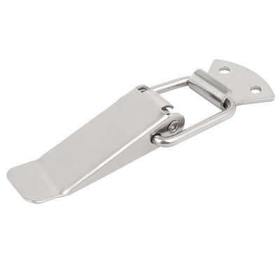 Harfington Uxcell 5-inch 201 Stainless Steel Spring Loaded Toggle Latch Catch for Box Chest Trunk