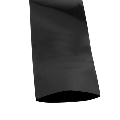 Harfington Uxcell 75mm Flat Width 48mm Diameter 5.5M Length PVC Heat Shrink Tube Black for 18650 Battery Pack