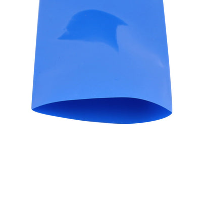 Harfington Uxcell 55mm Flat Width 10M Length PVC Heat Shrink Tube Blue for 18650 Batteries