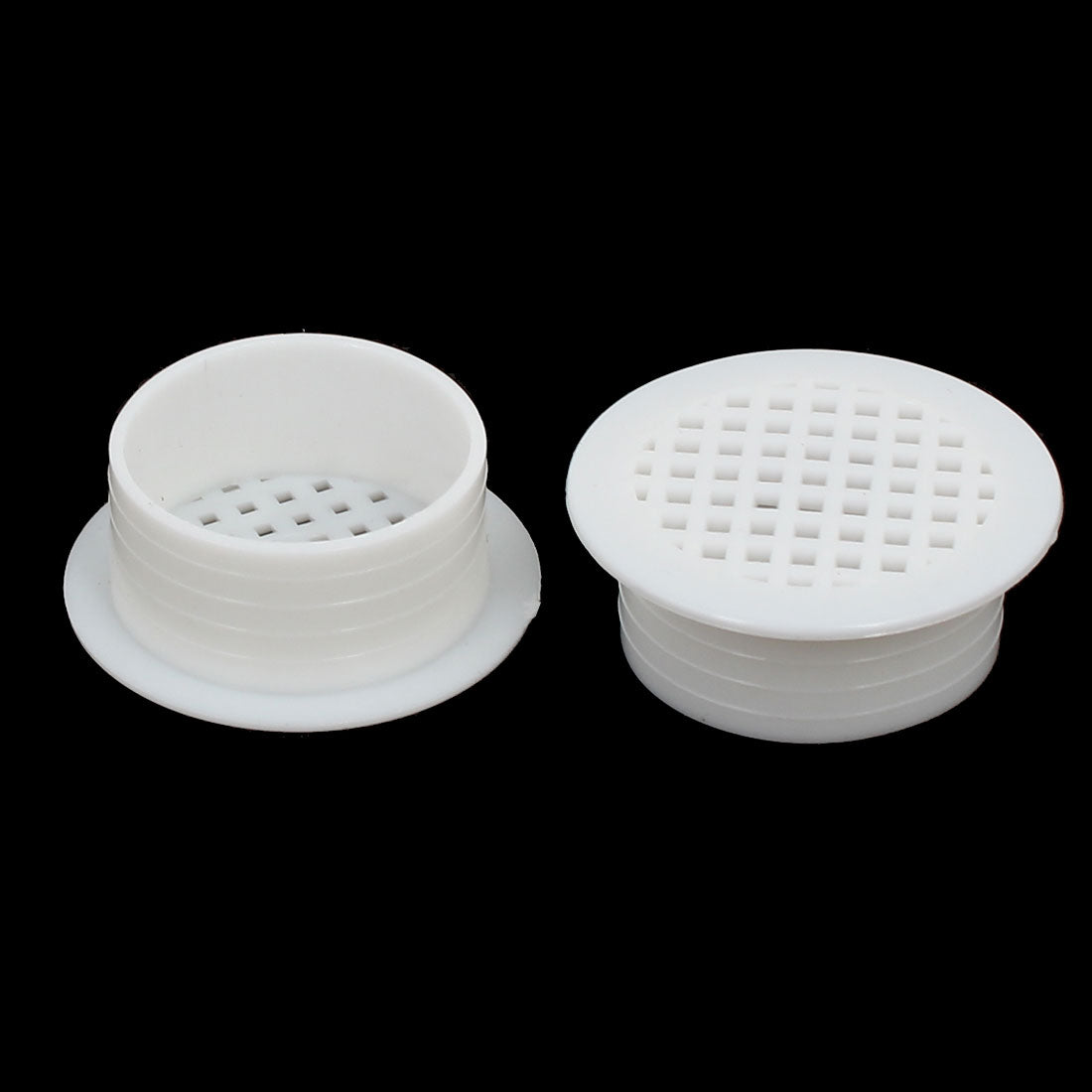 uxcell Uxcell Shoes Cabinet Plastic Square Mesh Hole Air Vent Louver Cover White 35mm 10pcs