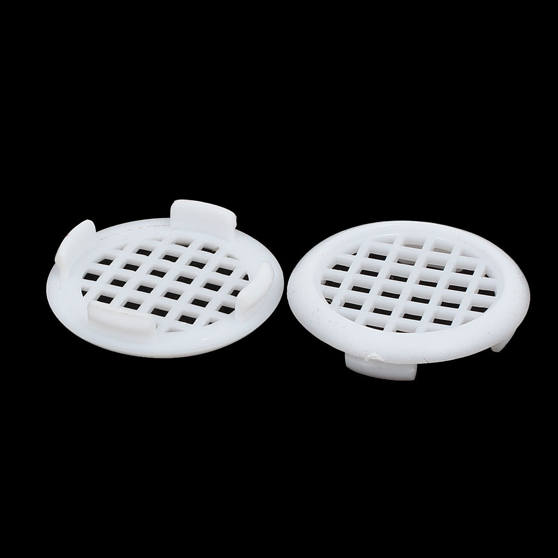 uxcell Uxcell Shoes Cabinet Plastic Square Mesh Hole Air Vent Louver Cover White 31mm Dia 20pcs