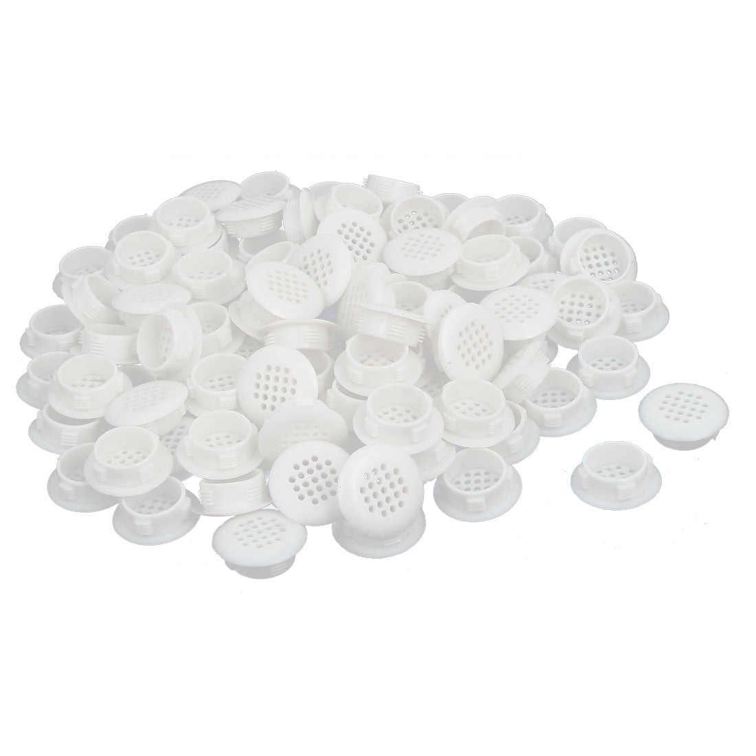 uxcell Uxcell Shoes Cabinet Plastic Round Mesh Hole Air Vent Louver Cover 30mm Dia 100pcs