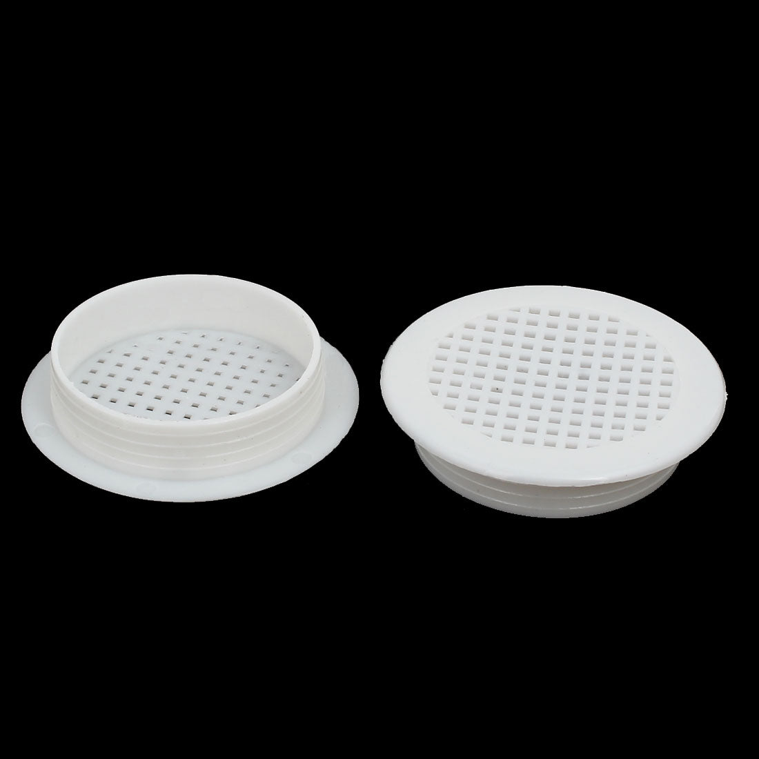 uxcell Uxcell Shoes Cabinet Plastic Square Mesh Hole Air Vent Louver Cover White 53mm 30pcs