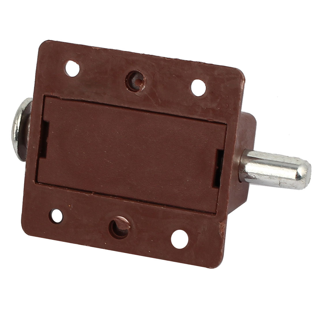 uxcell Uxcell Closet Plastic Shell Button Control Automatic Barrel Bolt Latch Lock Brown