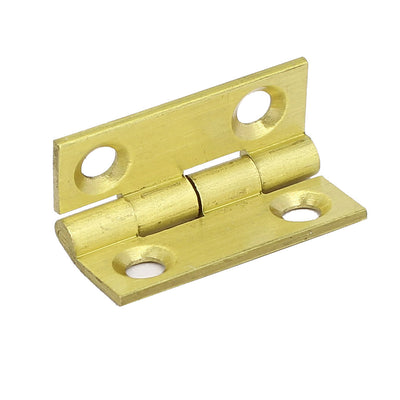 Harfington Uxcell Jewelry Box Brass Bearing Door Hinge Gold Tone 25mm 1-inch Length