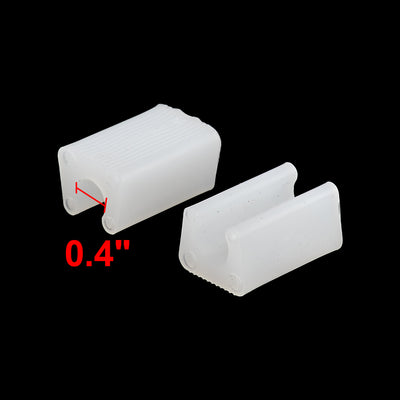 Harfington Uxcell Home Office Plastic Furniture Foot Chair Leg Protector Tube Insert White 20pcs