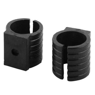 Harfington Uxcell Plastic U-Shaped Chair Pipe Foot Clamp Pads Floor Glides Caps Black 19mm Fit Dia 200pcs