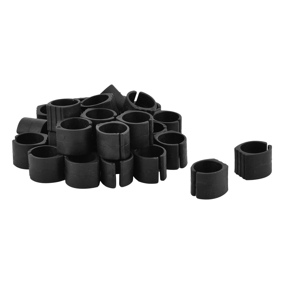 uxcell Uxcell Home Office Plastic Chair Foot Leg Pipe Ending Cap Protector Tube Insert Black 30pcs