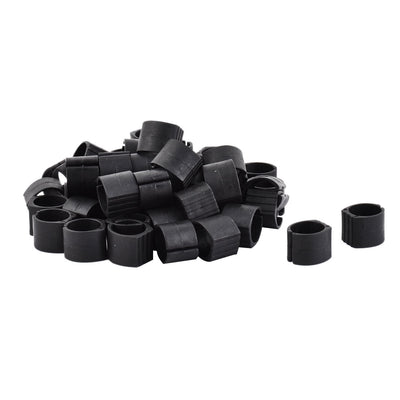 Harfington Uxcell Home Plastic Furniture Chair Foot Tubing Slide Sratch Prevent Tube Pipe Insert Black 50pcs