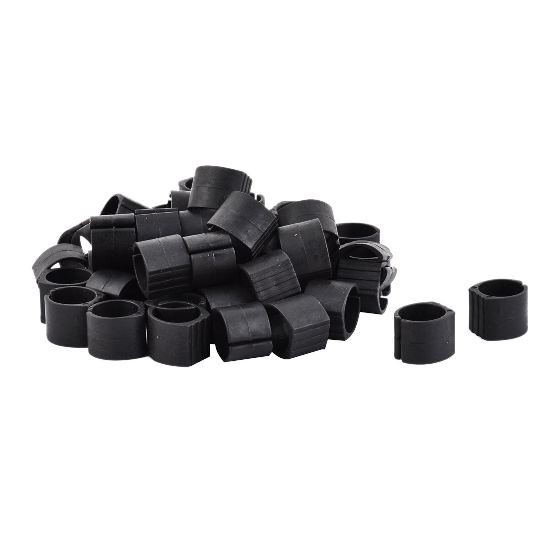 uxcell Uxcell Home Plastic Furniture Chair Foot Tubing Slide Sratch Prevent Tube Pipe Insert Black 50pcs