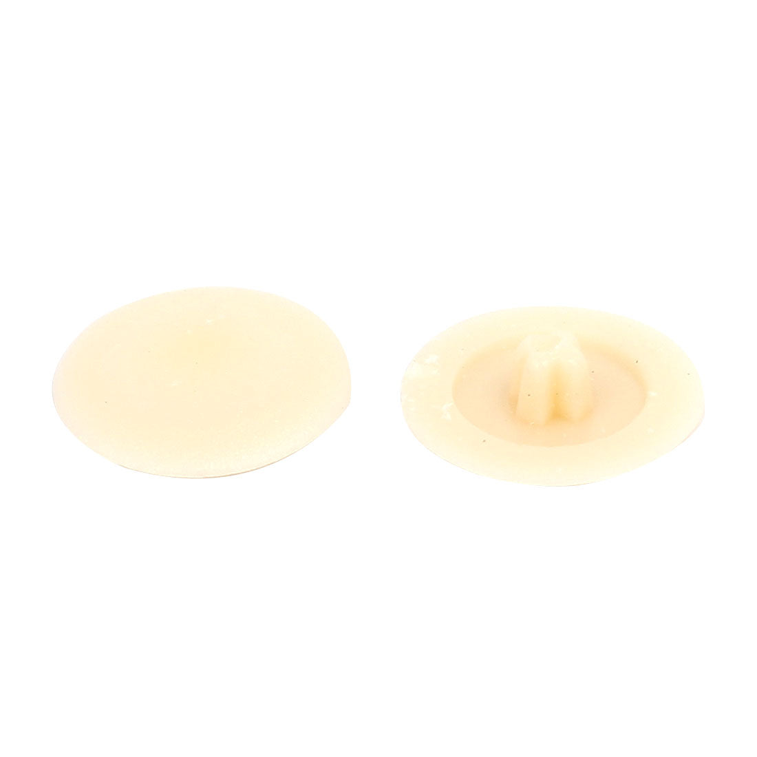 uxcell Uxcell 12mm Dia Plastic Phillips Screw Cap Hole Plugs Dust Proof Covers Beige 200pcs