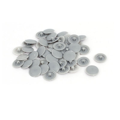 Harfington Uxcell 12mm Dia Plastic Phillips Screw Cap Hole Plugs Dust Proof Covers Gray 50pcs