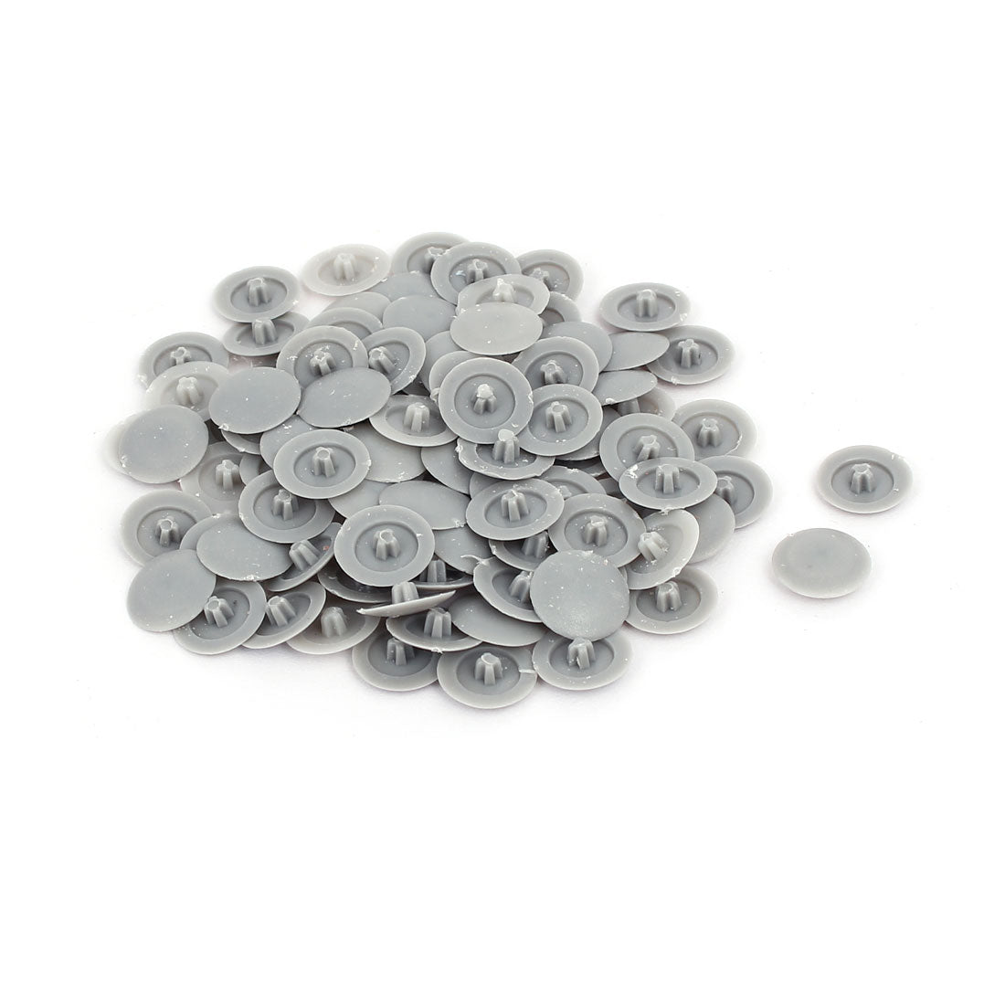 uxcell Uxcell 12mm Dia Plastic Phillips Screw Cap Hole Plugs Dust Proof Covers Gray 100pcs