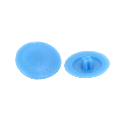 Harfington Uxcell 12mm Dia Plastic Phillips Screw Cap Hole Plugs Dust Proof Covers Blue 100pcs