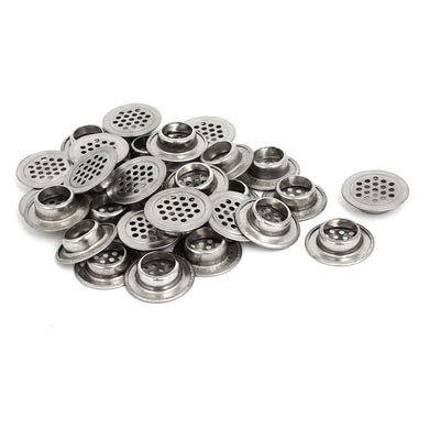 Harfington Uxcell 19mm Bottom Dia Stainless Steel Round Mesh Hole Air Vents Louver 30pcs