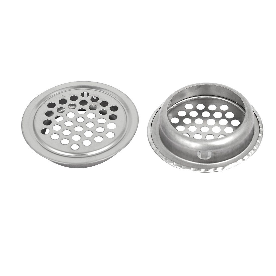 uxcell Uxcell 35mm Bottom Dia Stainless Steel Round Mesh Hole Air Vents Louver 30pcs