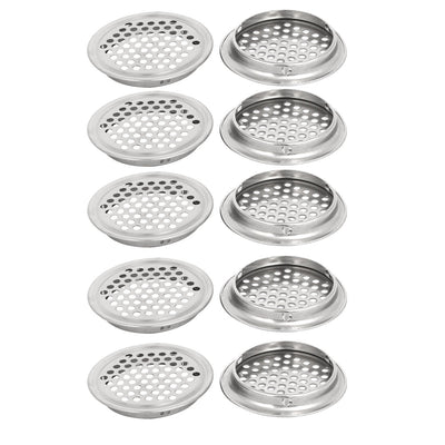 Harfington Uxcell 53mm Bottom Dia Stainless Steel Round Mesh Hole Air Vents Louver 10pcs