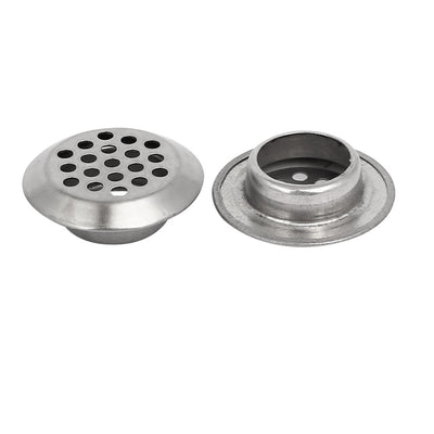 Harfington Uxcell Household Stainless Steel Round Shaped Mesh Hole Air Vents Louver 19mm Dia 20pcs