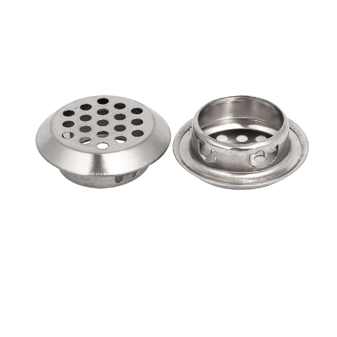 uxcell Uxcell Household Stainless Steel Round Shaped Mesh Hole Air Vents Louver 25mm Dia 30pcs