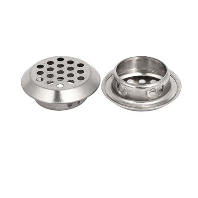 Harfington Uxcell Household Stainless Steel Round Shaped Mesh Hole Air Vents Louver 25mm Dia 30pcs