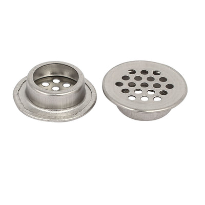 Harfington Uxcell 19mm Bottom Dia Stainless Steel Round Shaped Mesh Hole Air Vent Louver 10pcs