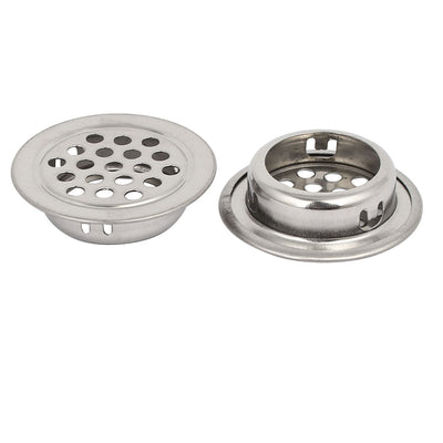 Harfington Uxcell 25mm Bottom Dia Stainless Steel Round Shaped Mesh Hole Air Vent Louver 30pcs