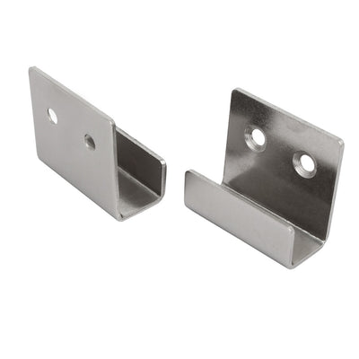 Harfington Uxcell Tile Display Stainless Steel Wall Hanger Bracket Silver Tone 4pcs