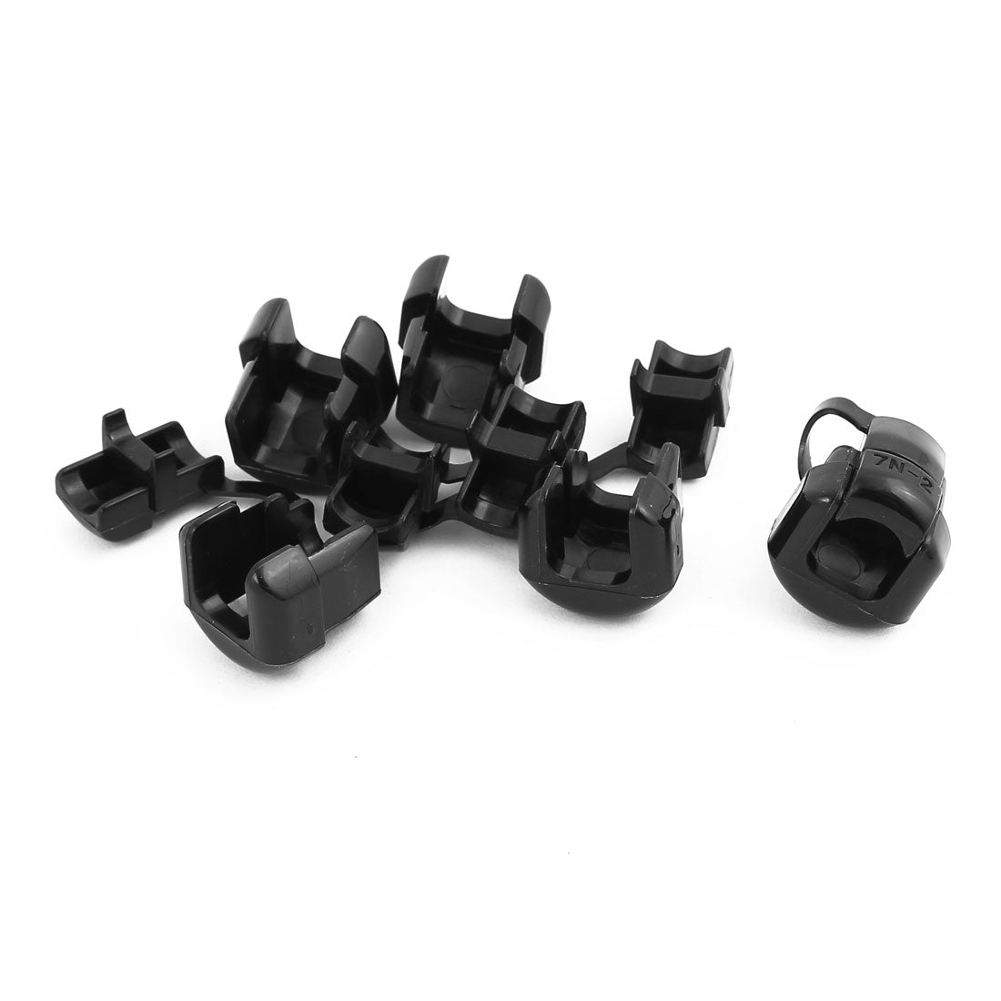 uxcell Uxcell 5Pcs 7N-2 Round Cable Wire Strain Relief Bush Grommet 16mm Diameter Black