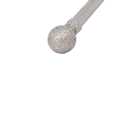 Harfington Uxcell 2.35mm Shank 5mm Dia Diamond Head Ball Shaped Grinding Mounted Point Bit 5pcs