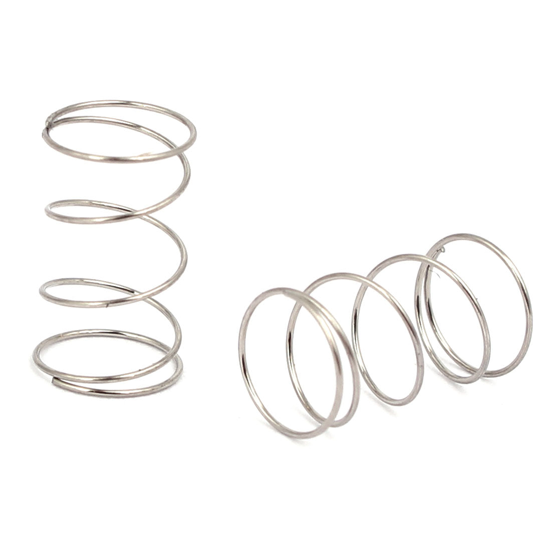 uxcell Uxcell 0.3mmx6mmx10mm 304 Stainless Steel Compression Springs Silver Tone 10pcs