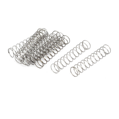 uxcell Uxcell 0.4mmx8mmx40mm 304 Stainless Steel Compression Springs 10pcs