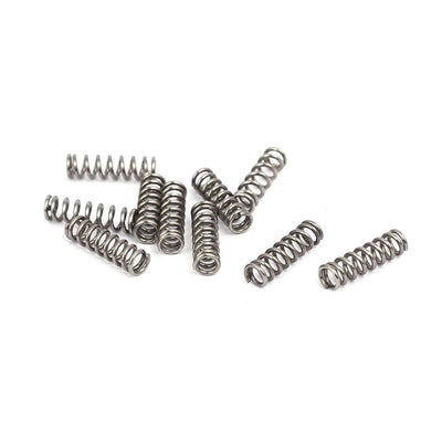 uxcell Uxcell 0.5mmx3mmx10mm 304 Stainless Steel Compression Springs Silver Tone 10pcs