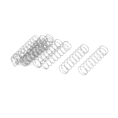 uxcell Uxcell 0.5mmx10mmx40mm 304 Stainless Steel Compression Springs 10pcs