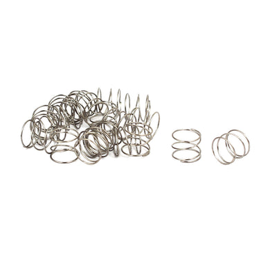 uxcell Uxcell 0.3mmx6mmx5mm 304 Stainless Steel Compression Springs 20pcs