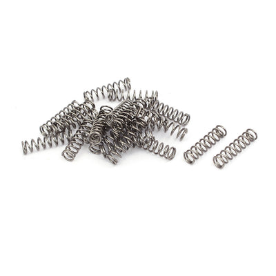 uxcell Uxcell 0.5mmx4mmx15mm 304 Stainless Steel Compression Springs Silver Tone 20pcs