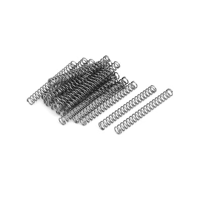 uxcell Uxcell 0.6mmx5mmx45mm 304 Stainless Steel Compression Springs Silver Tone 20pcs